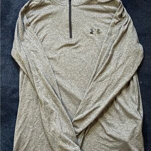 Men’s UnderArmour - 1/4 Zip Charcoal Gray (Size: XL)
